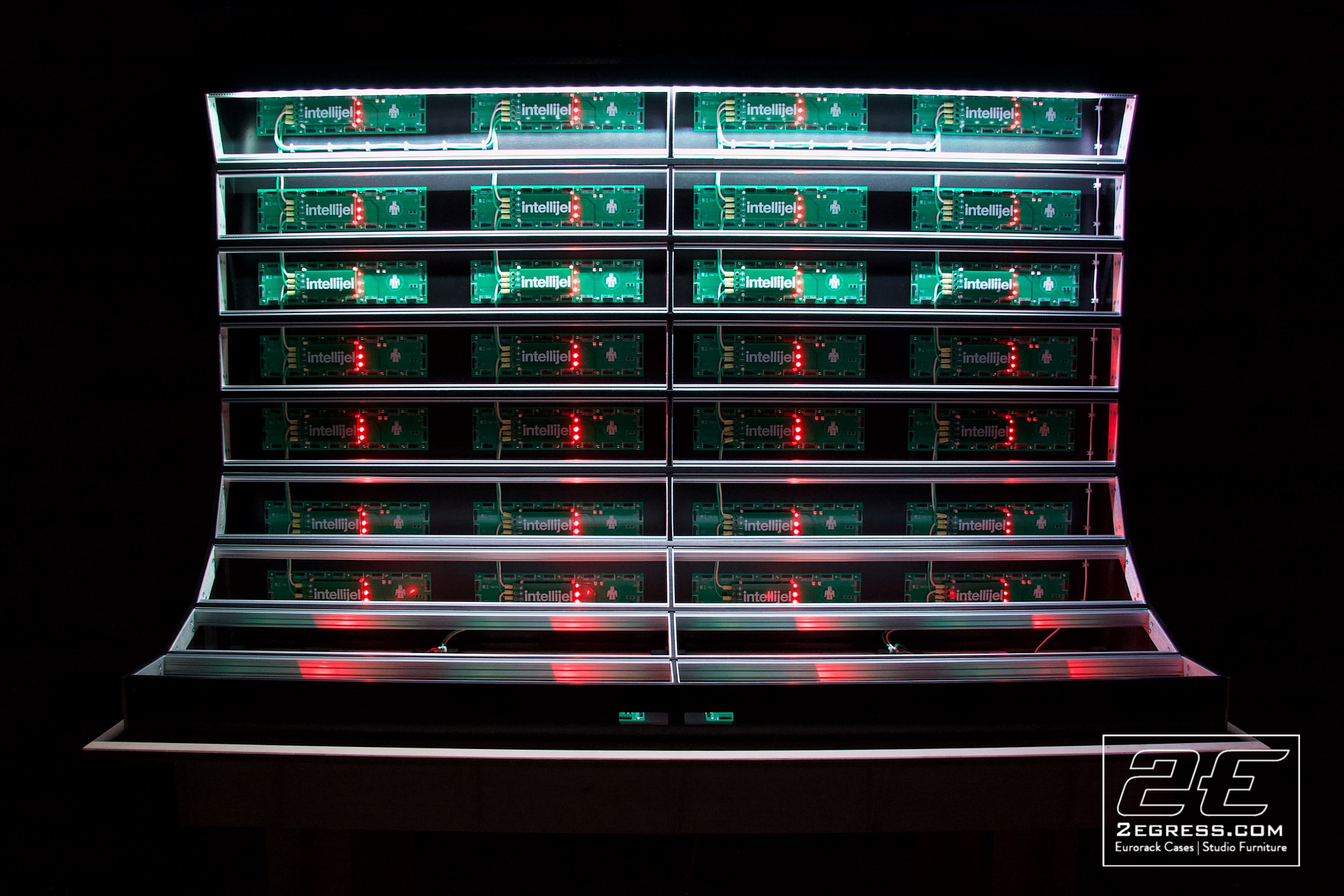 27u eurorack case powered