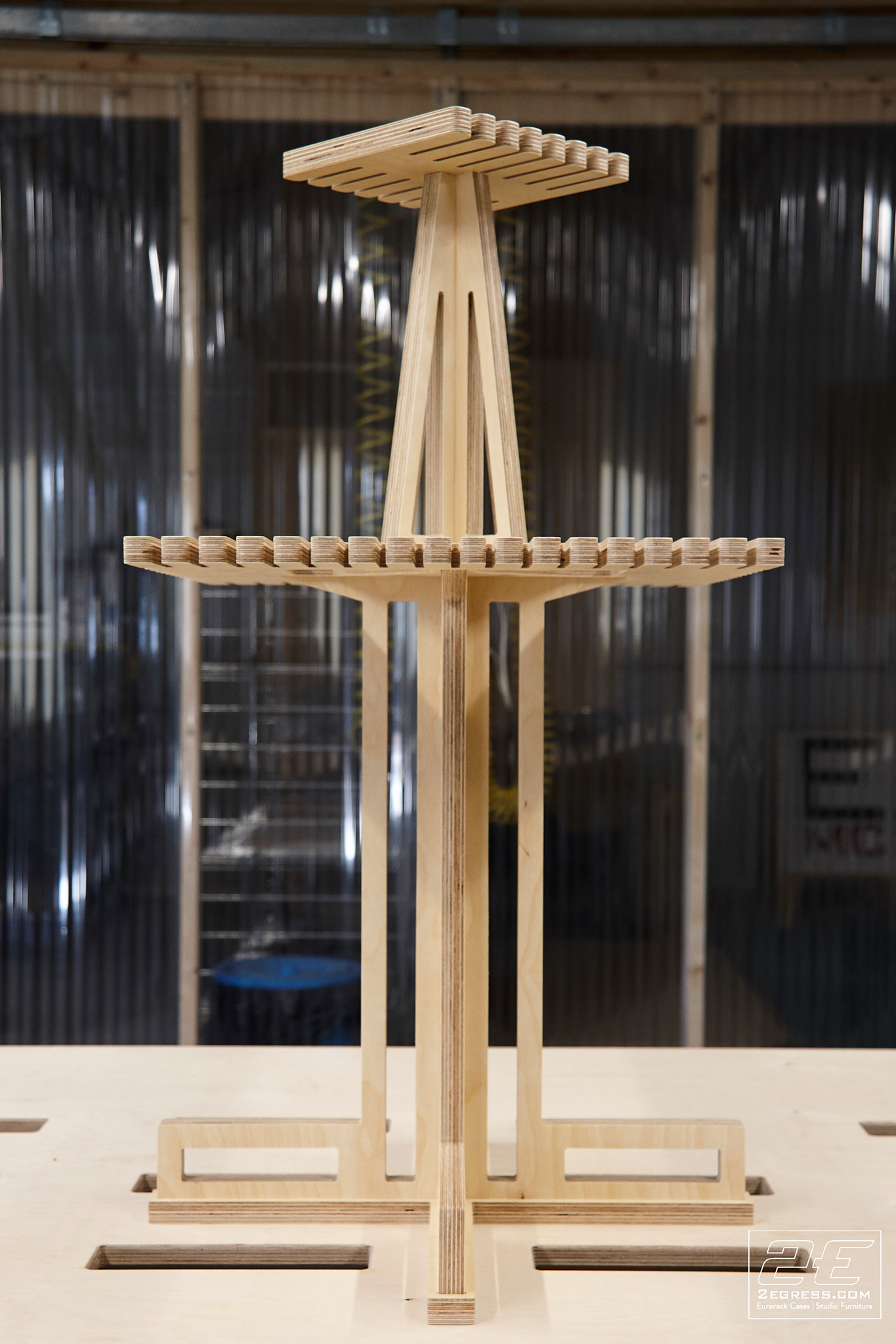 revolving eurorack cable hanger