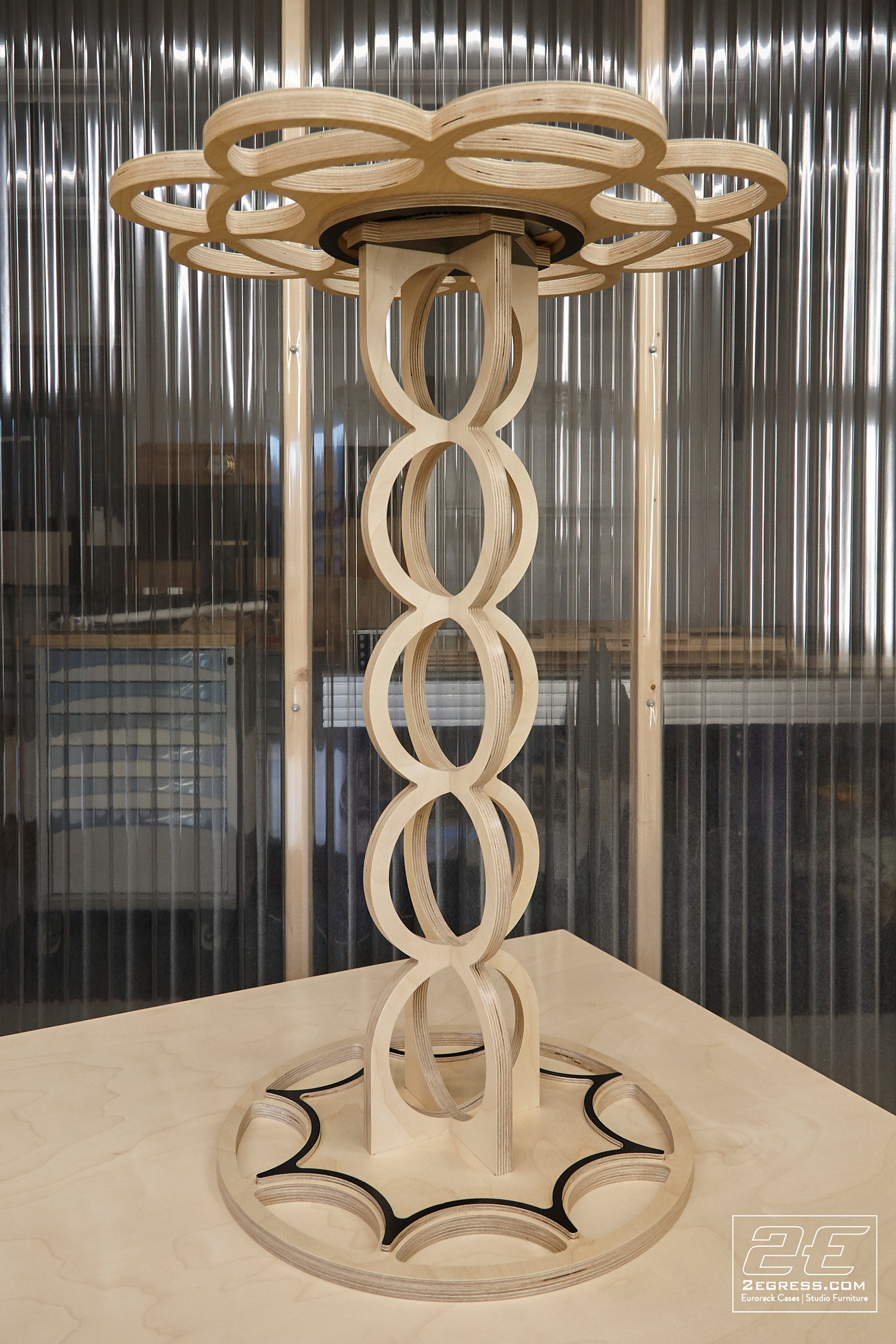 revolving eurorack cable hanger